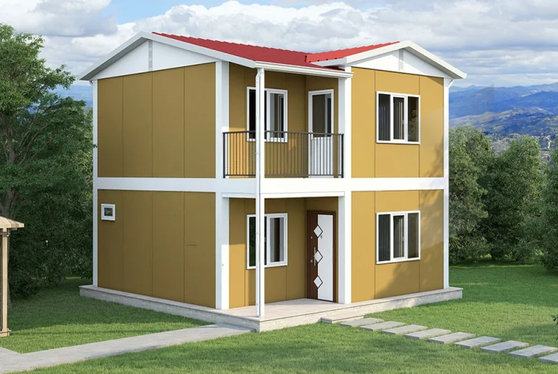 126 m2 Çift Katlı Prefabrik Evler