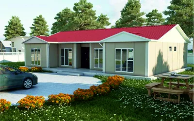 122 m2 Tek Katlı Prefabrik Ev