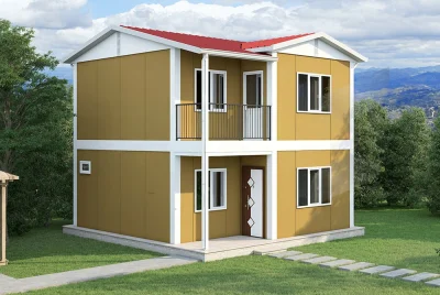 126 m2 Çift Katlı Prefabrik Evler